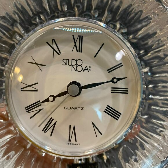 Studio Nova Quartz Clock Leaded Crystal Germany - Picture 9 of 12